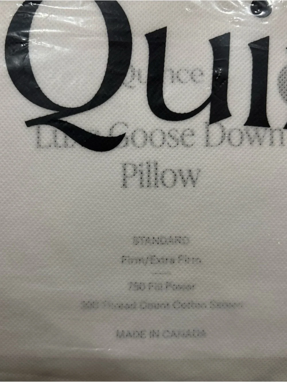 Quince LUXE Goose Down King Pillow Firm / Extra Firm